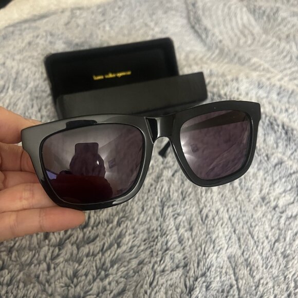 Karen Walker Deep Freeze Black Sunglasses - Celeb Fav mid 2000s Bella Hadid 2016